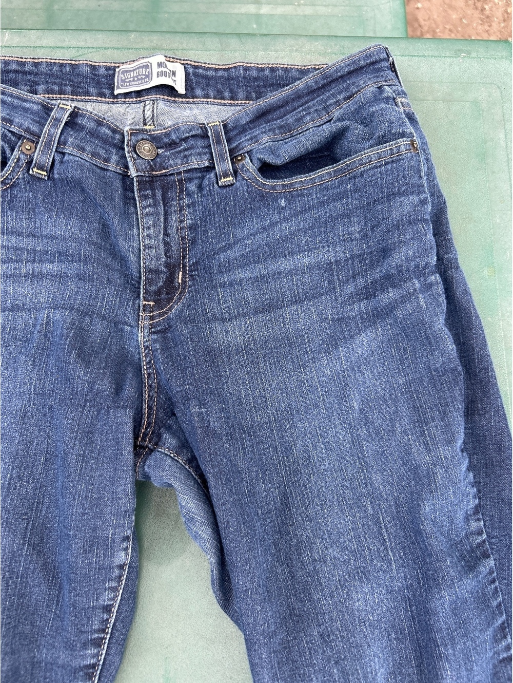 Levi's Signature Modern Bootcut Jeans Size 16 M Blue Denim